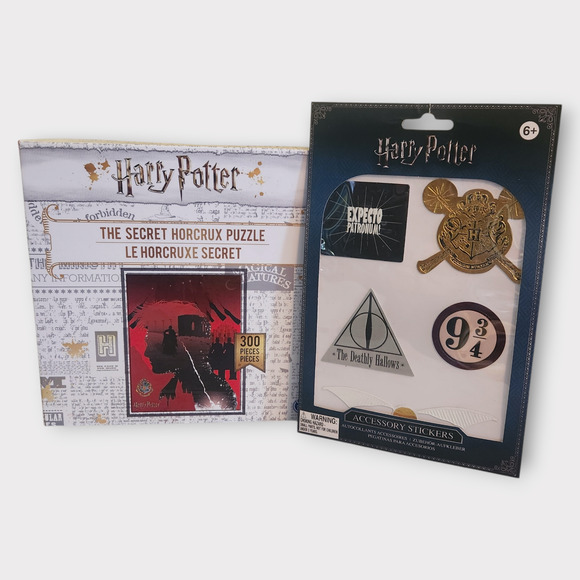 Harry Potter Gift Set 300 Piece Puzzle Secret Horcrux Accessory Stickers Pack - Picture 1 of 6